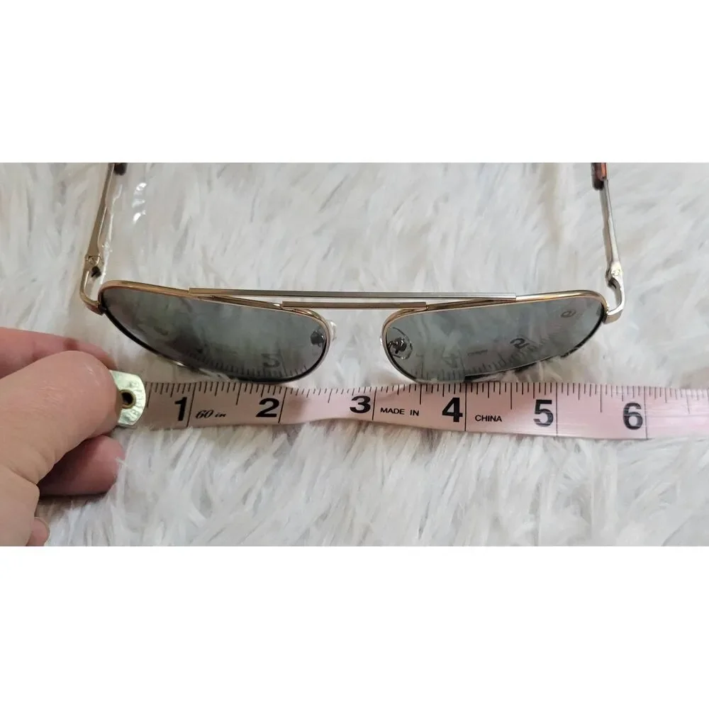SEAN JOHN Gold Mens Aviator Sunglasses 100% UV Protection New